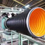 Corrugated polyethylene pipe