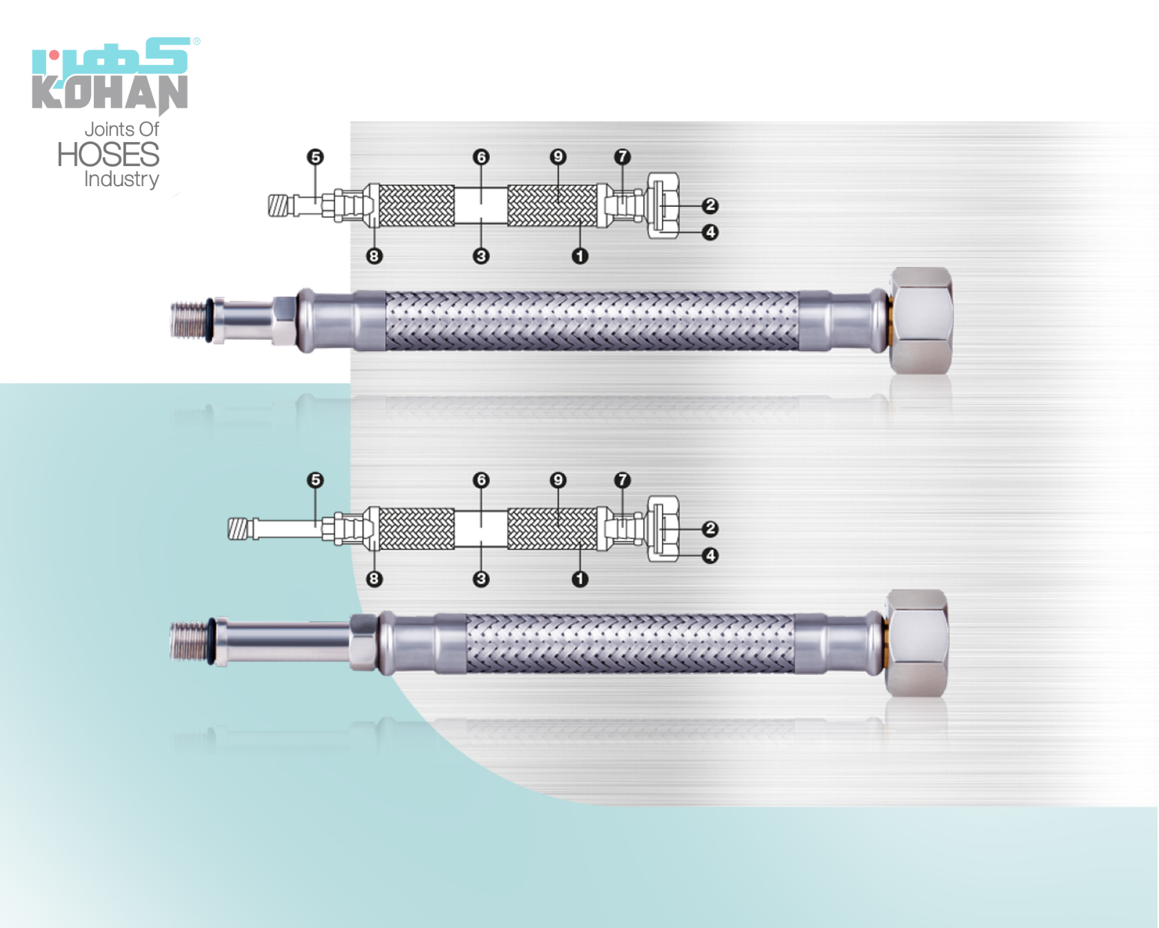 Faucet connector hoses (Tall & short style)