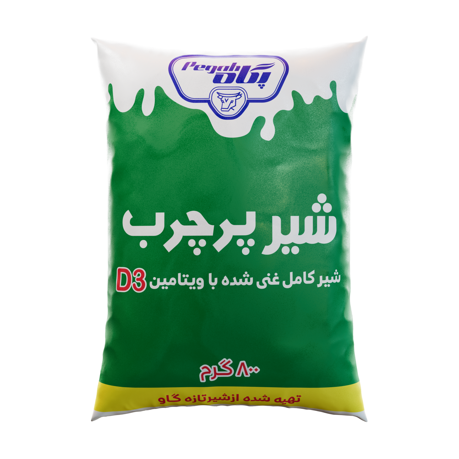 Pegah Pasteurized Full Fat Milk Fortified with Vitamin D3 -  800 g