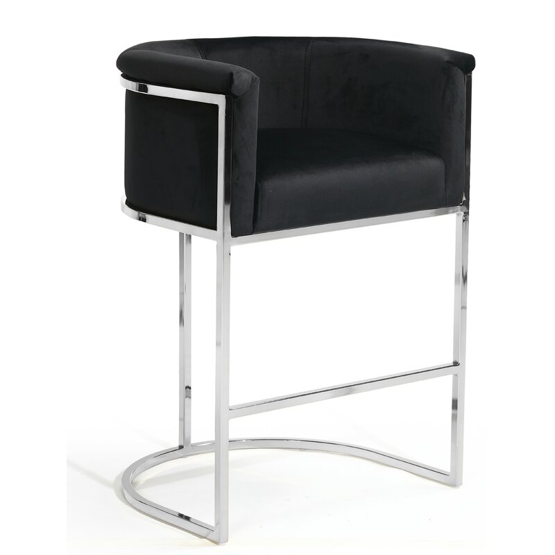 Silver Open Door Chair - Scratch-Resistant Metal Base & Ergonomic Design