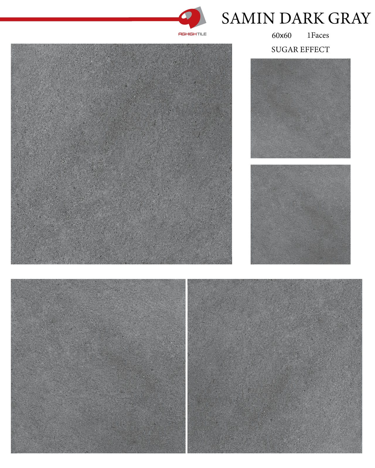 Dark Gray Samin Tile | 60x60