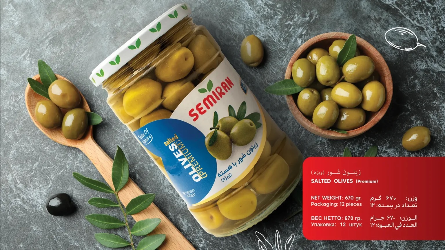 Salted olives