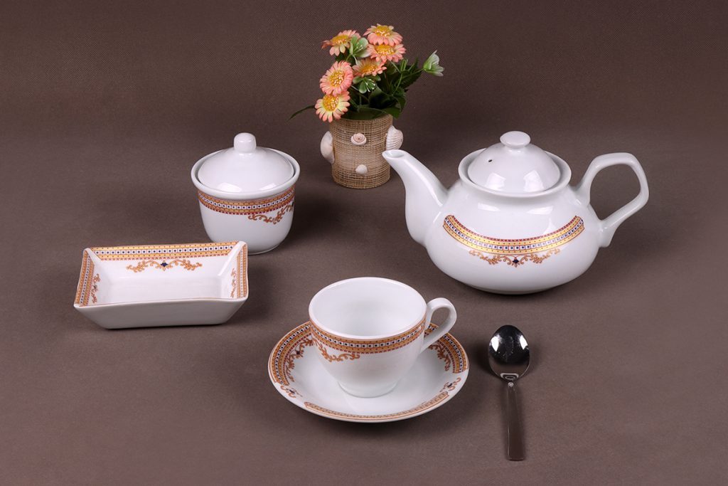 Royal Aura Porcelain Tea & Serving Set
