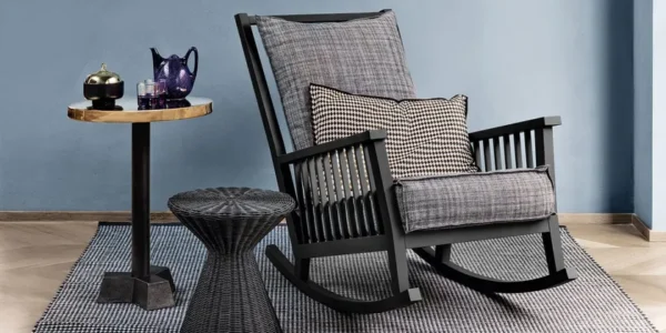 Современное кресло-качалка увеличенного размера Zed Design Lina