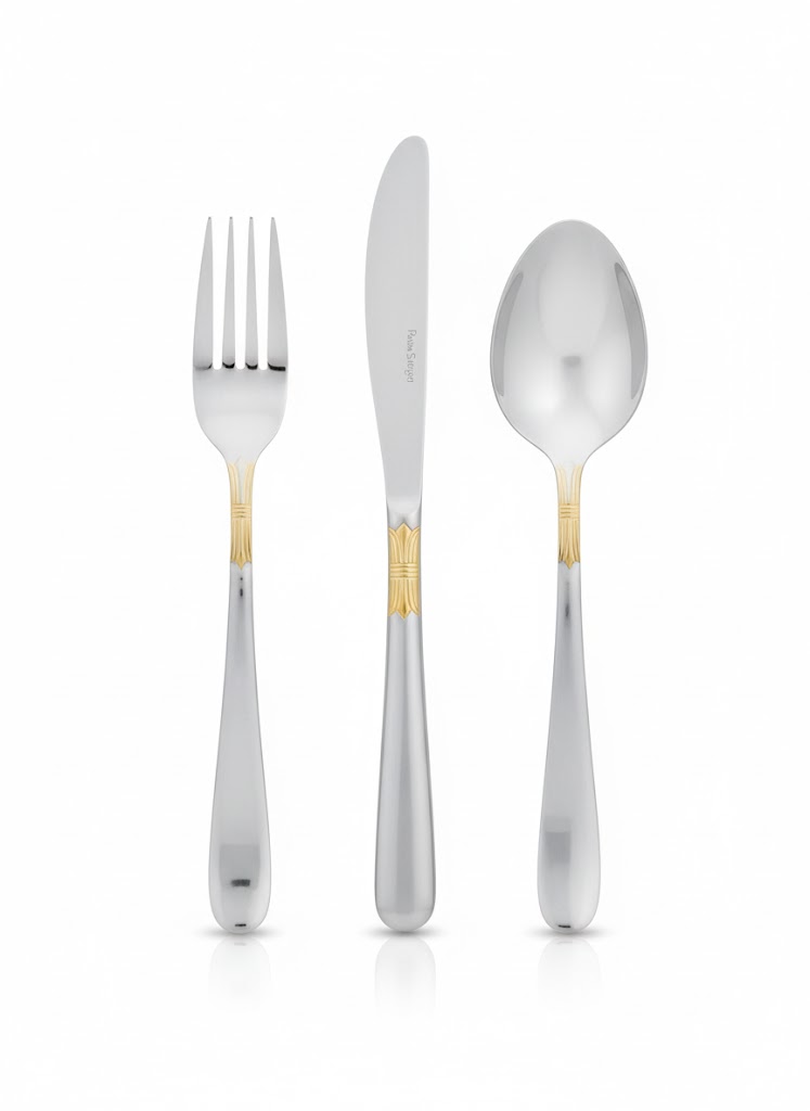 Pasha Vincenza 157/128/86/32-Piece 18/10 Stainless Steel Cutlery Set