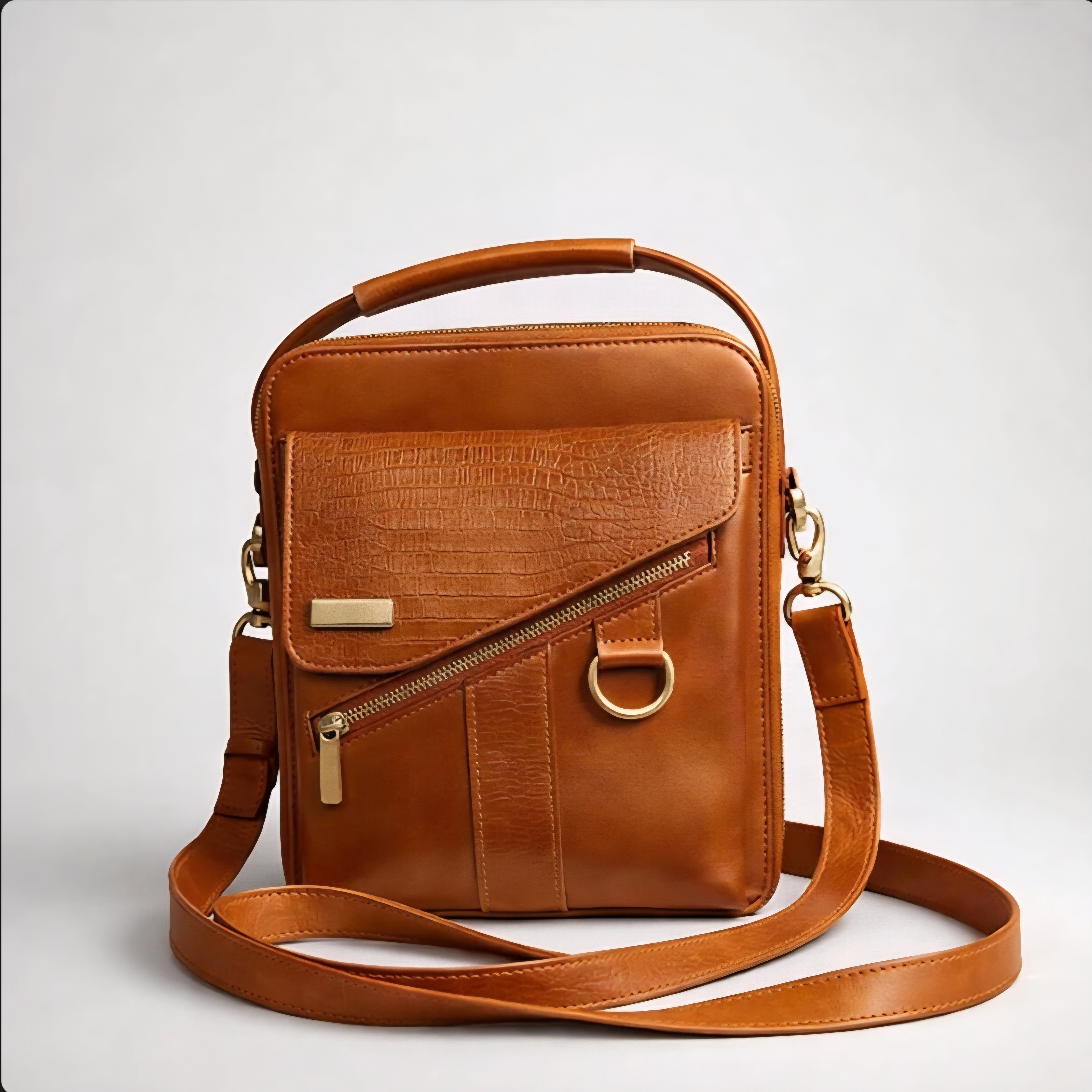 RAVEN Men’s Leather Crossbody Bag