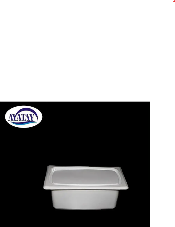 4000cc white disposable container with lid
