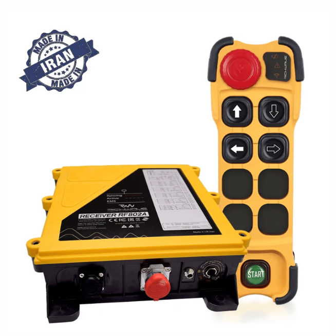 RichWave TF-RX/401A / TF-RX/402A 4-Button Single-Speed Overhead Crane Remote Control System