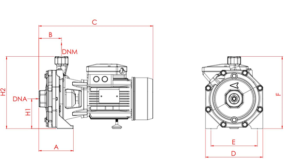 Single-phase induction domestic water pump - CB160-3000