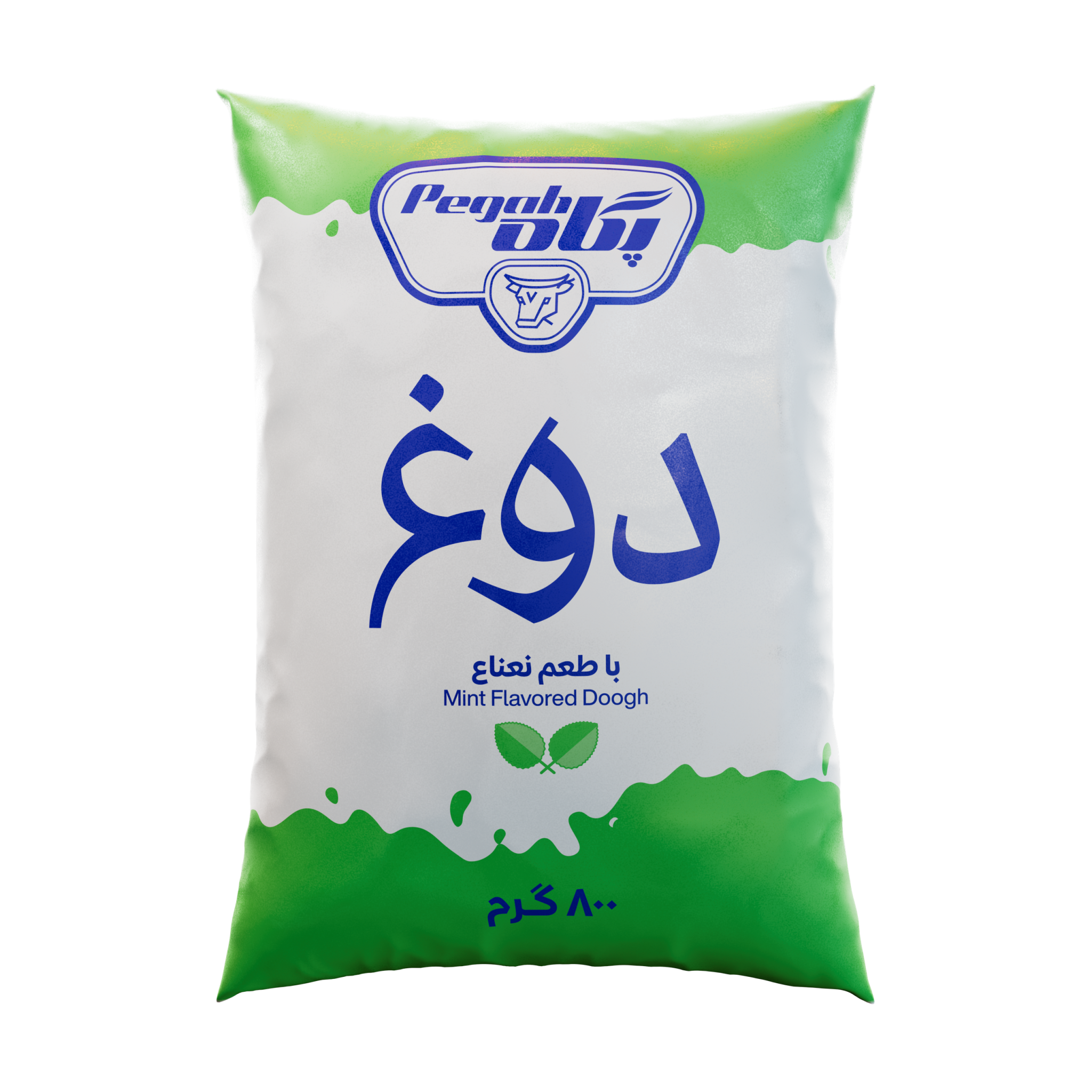 Pegah Plain Non-Carbonated Mint Doogh - Nylon Pack - 800 g