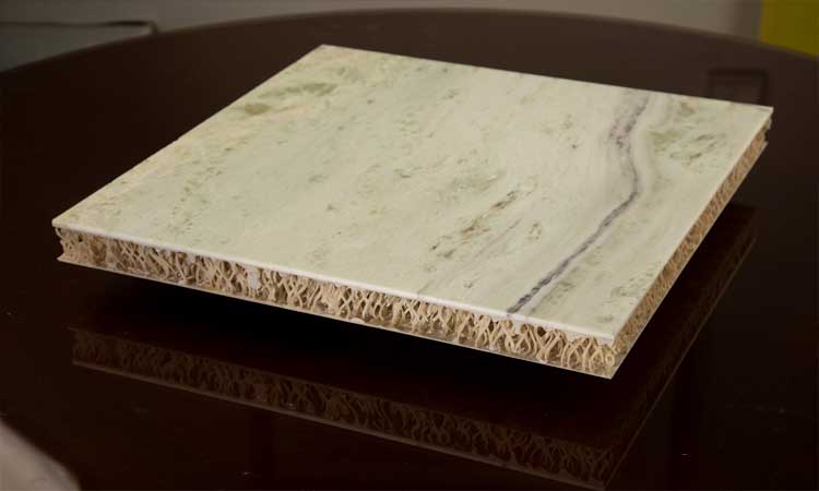 3D Composite Honeycomb Stone Backing Panel Ultra-Light, High Strength