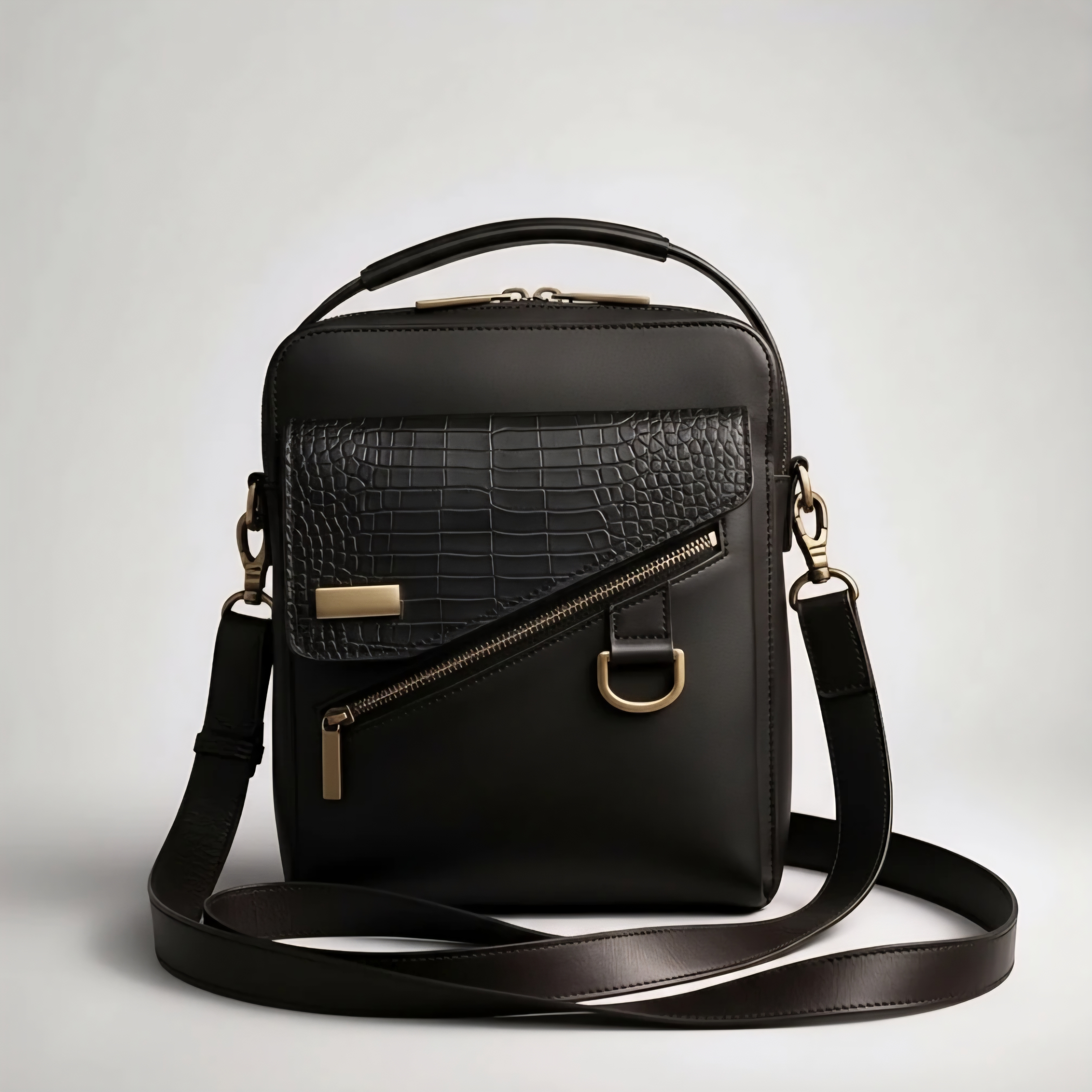 RAVEN Men’s Leather Crossbody Bag