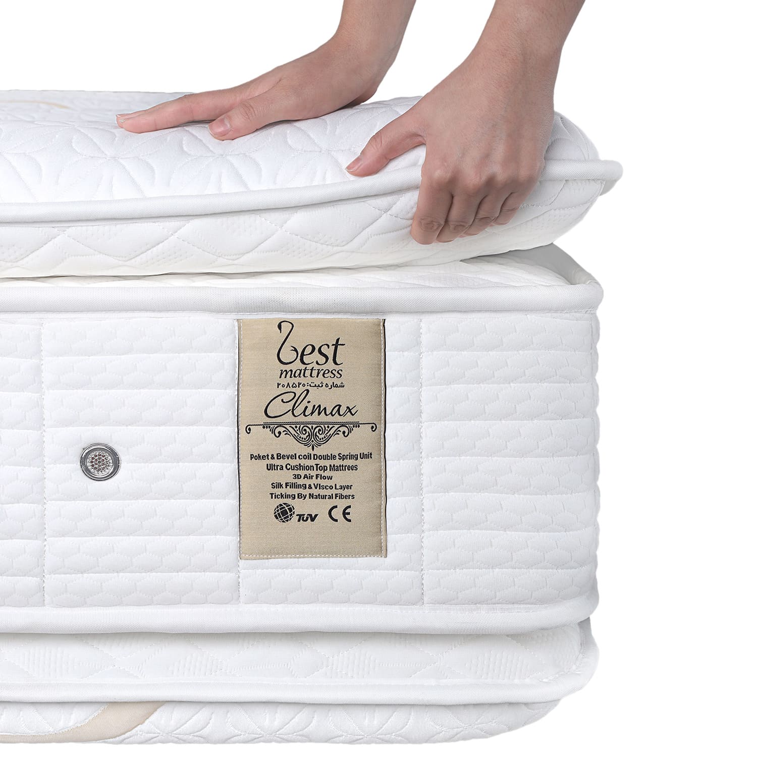 Climax Zest Hybrid Medical Mattress - 38cm, 1610 Pocket Springs