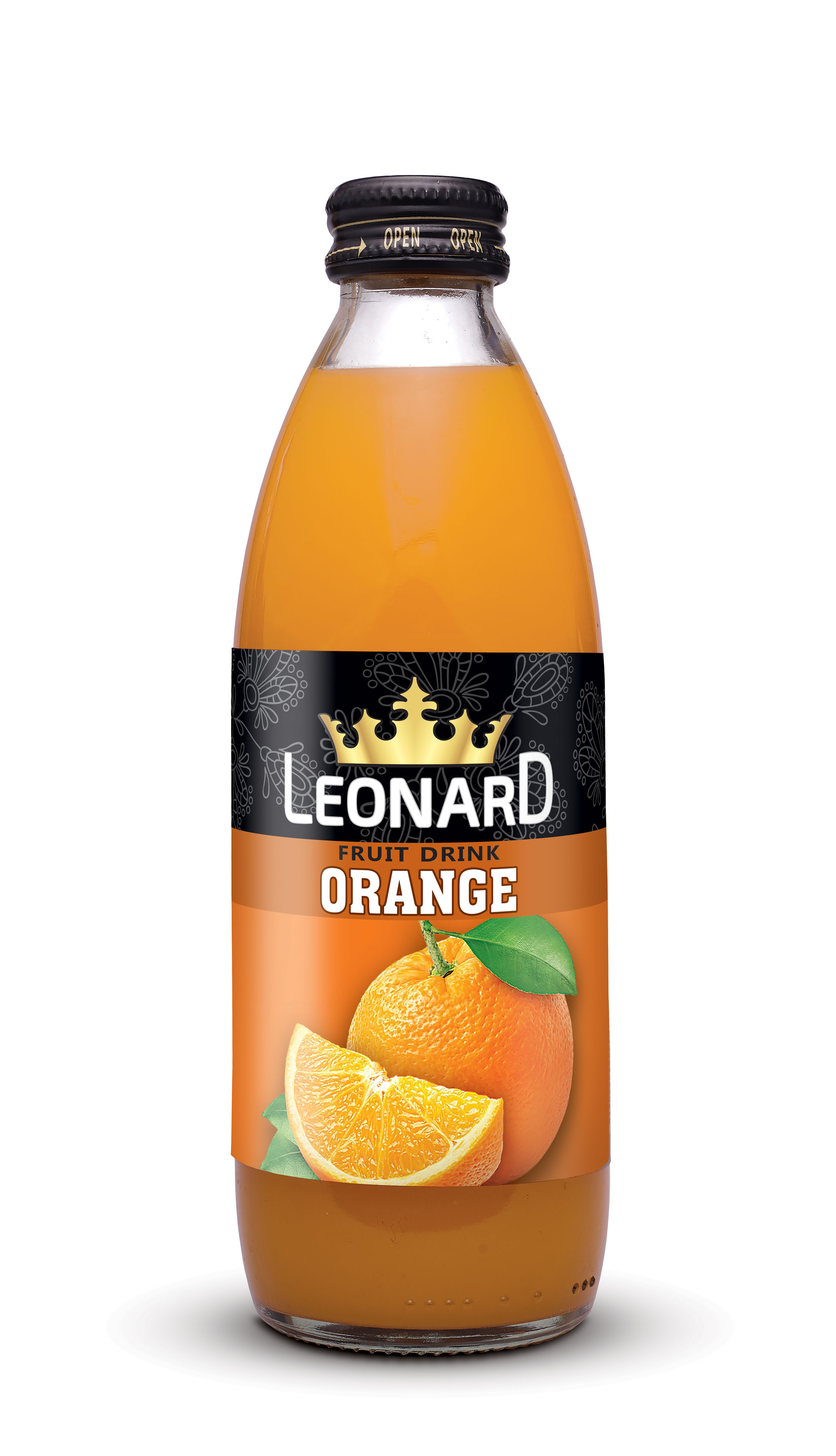 Orange-Flavored Fruit Juice Drink – 300ML Glass Bottle