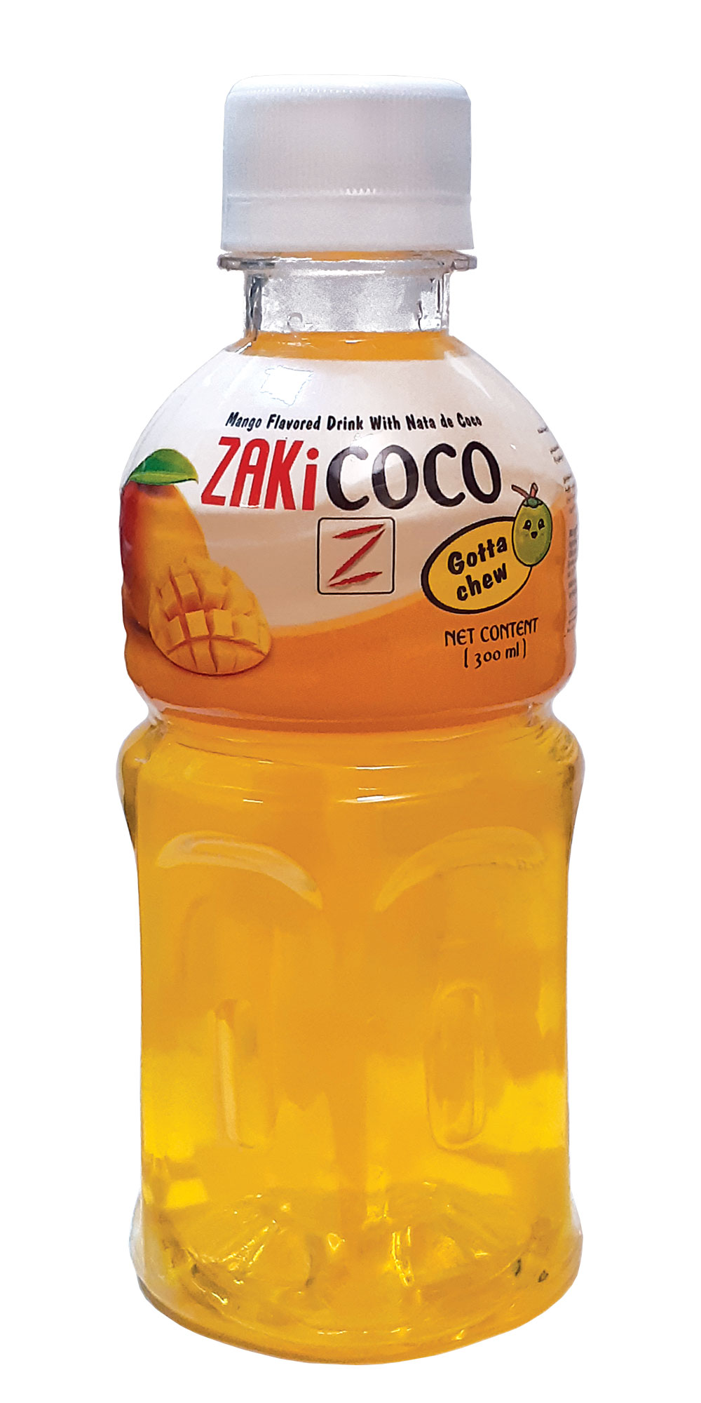 Mango-Flavored Nata de Coco Drink – 300ML PET Bottle