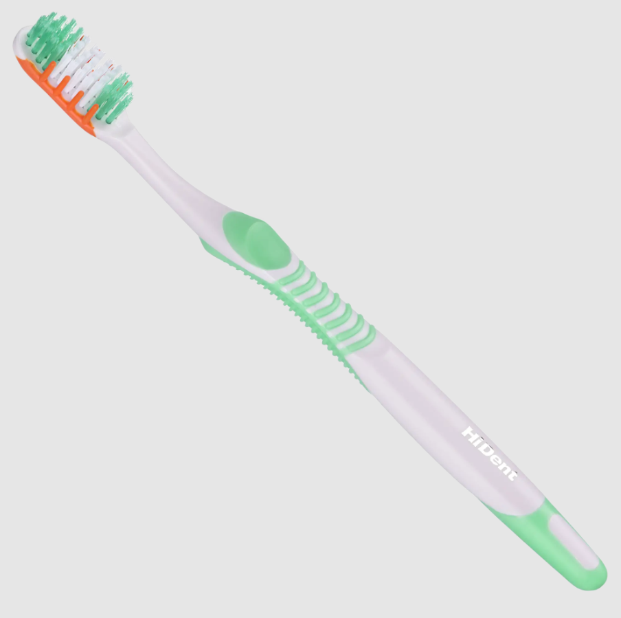 HiDent multi-purpose soft-Medium-hard toothbrush with cap