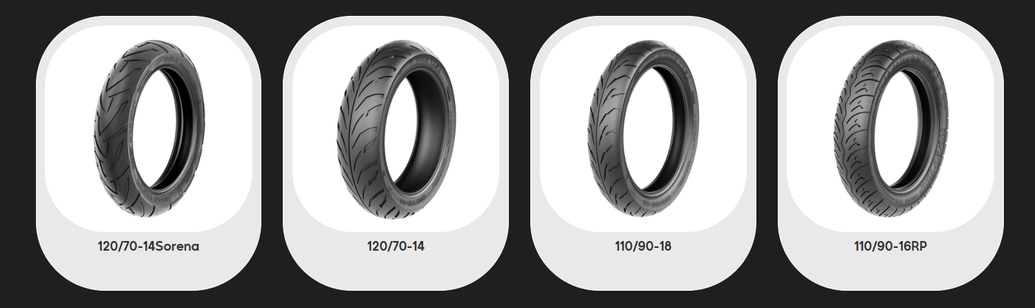 Urban Motorcycle Tires  14, 16 & 18 Inch   Front & Rear  6PR