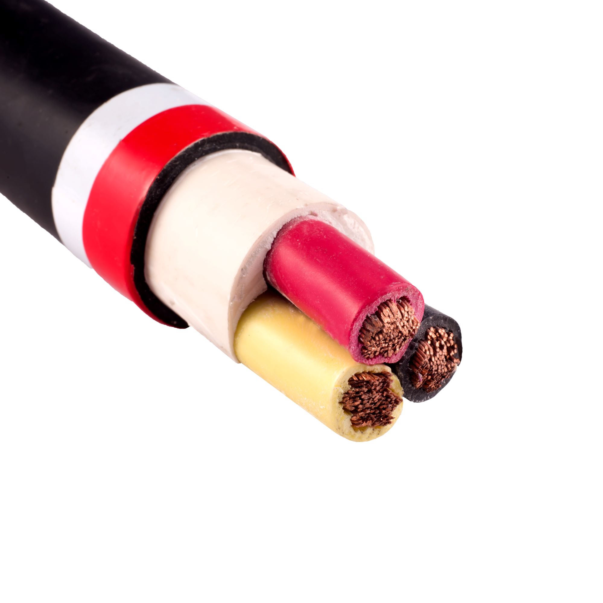 Flexible cables with a cross-section of 3x25