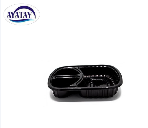 Disposable 2/3-compartment PP plastic food container