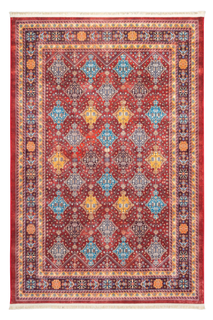 Polyester-Polyogen Rug, Traditional Collection-Maroon