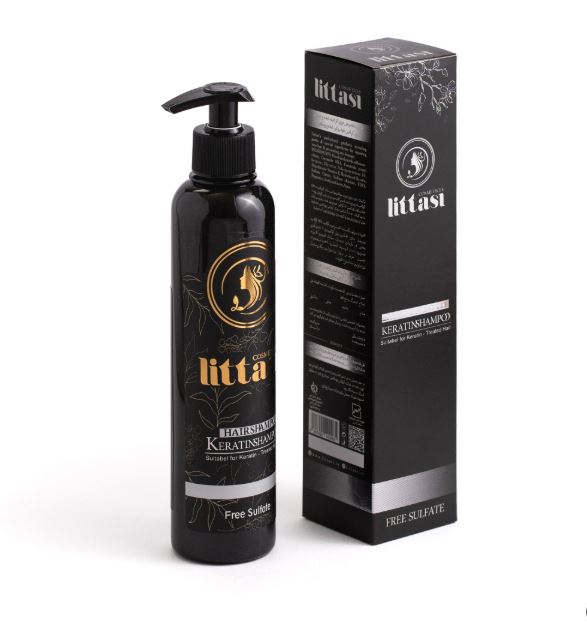 Littasi Sulfate-Free & Paraben-Free Specialized Keratin Care Shampoo with Hydrolyzed Keratin & Vitamin E  Professional Repair, Smoothing & Moisturizing Shampoo for Keratin-Treated, Damaged, Frizzy & Sensitive Hair (320 ml)