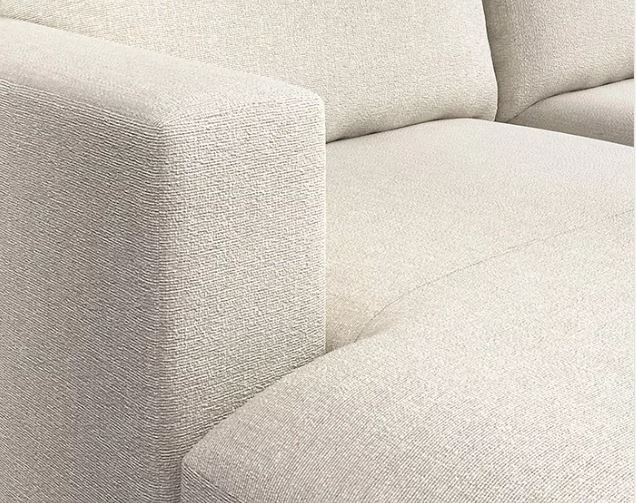 Zed Design Arta U-Shaped Comfort Sofa with Solid Natural Wood Frame & Hypoallergenic Foam