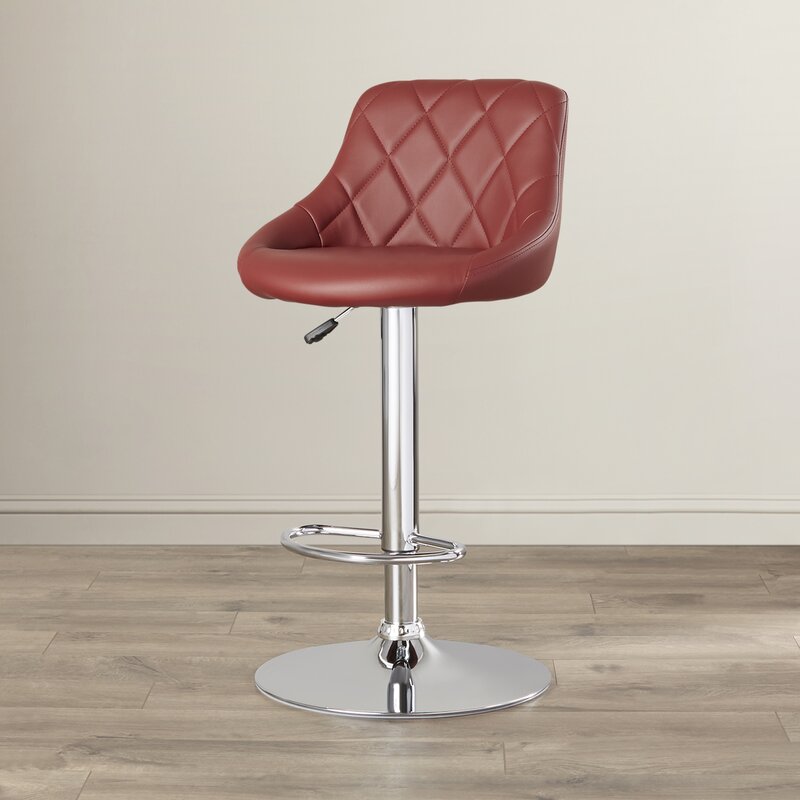 Open Jack Chair with Round Metal Base - Hydraulic Height Adjustment & 360 Swivel