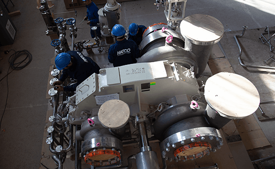 Centrifugal compressor for process gases