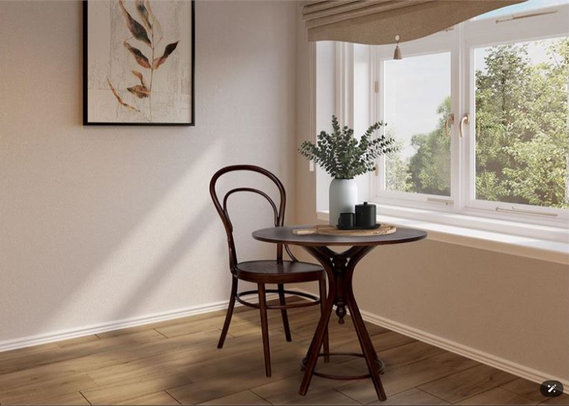 GERUF 112 , Classic Bentwood Dining Chair & Walnut Wood Table S