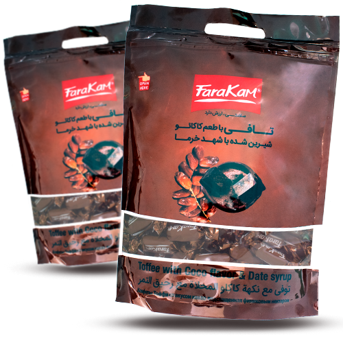 Date Nectar-Sweetened Cocoa Toffee Candy - 1000g