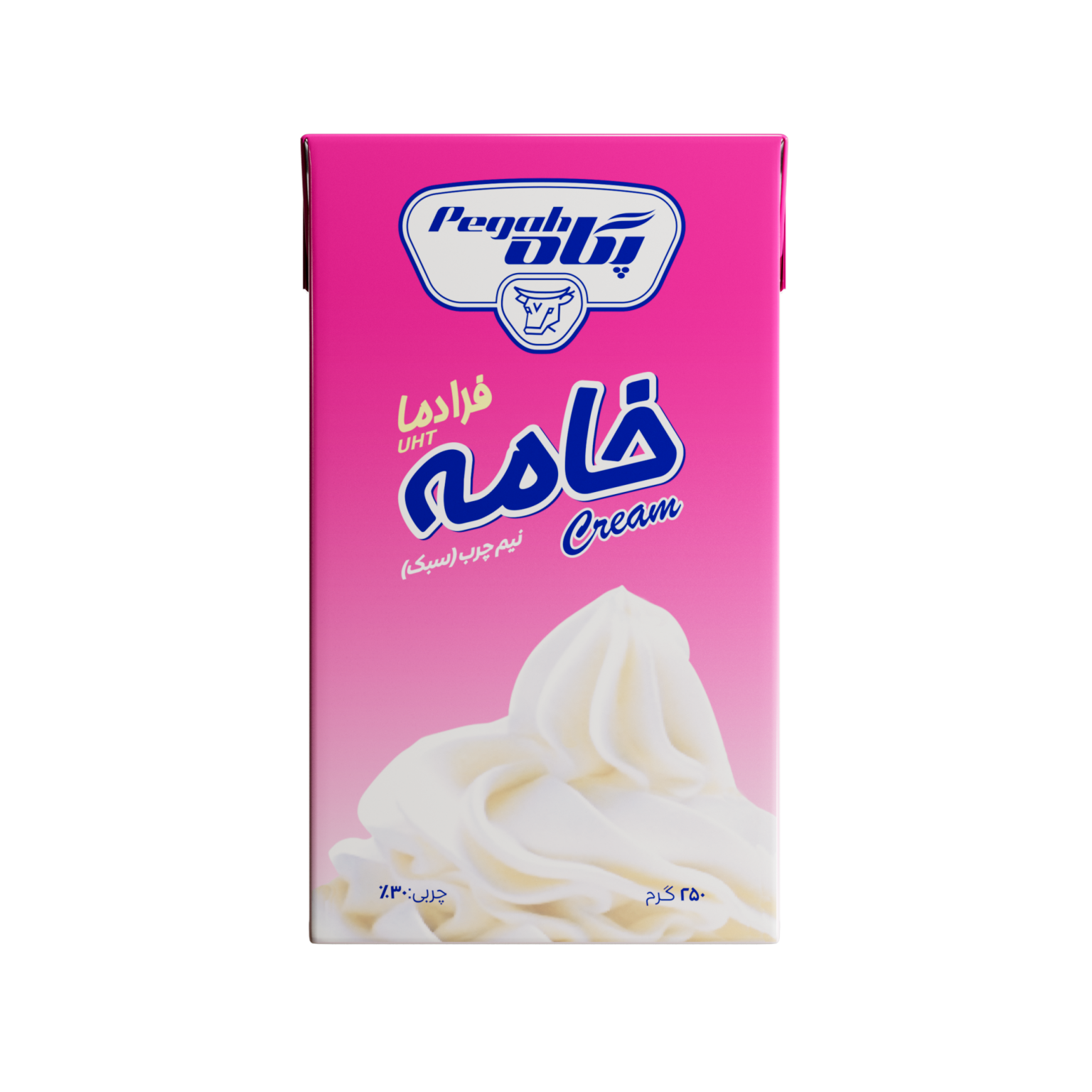 Pegah UHT Sterilized Semi-Fat Cream - 250 g