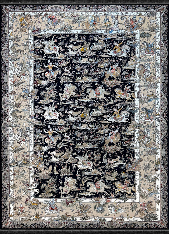 Rectangle  1200 Reeds Carpet Miras Collection - code 1221604
