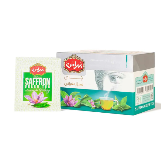 Saffron Green Tea, 25 Tea Bags