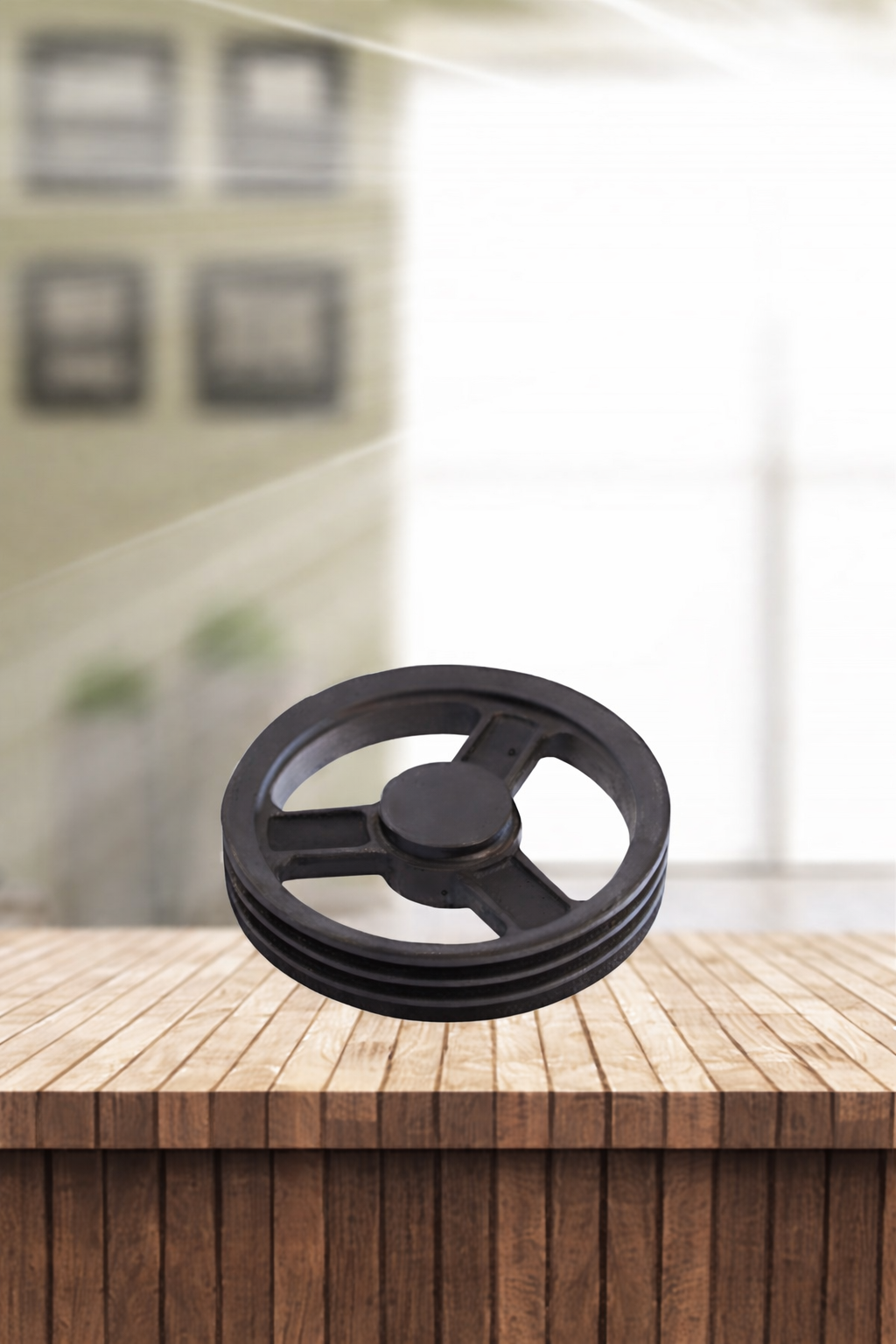  Cast Iron V-Belt Pulley, Single Groove SPA, 80 mm Diameter