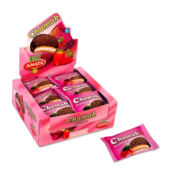 Chamak Strawberry Biscuit Box Pack
