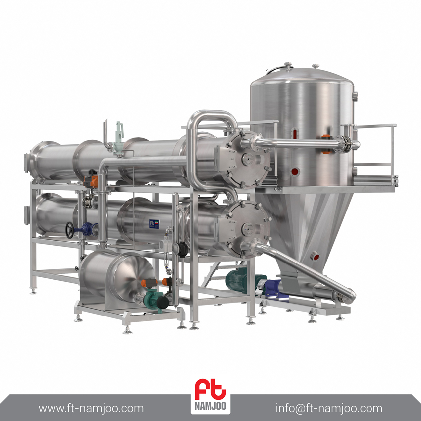 Machines and equipment of the tomato paste production line