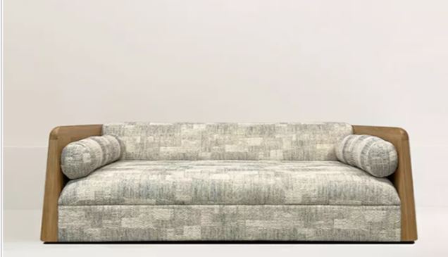 Zed Design Modern 3-Seater Natural Wood Sofa with Russian Pine, Walnut or Beech Frame
