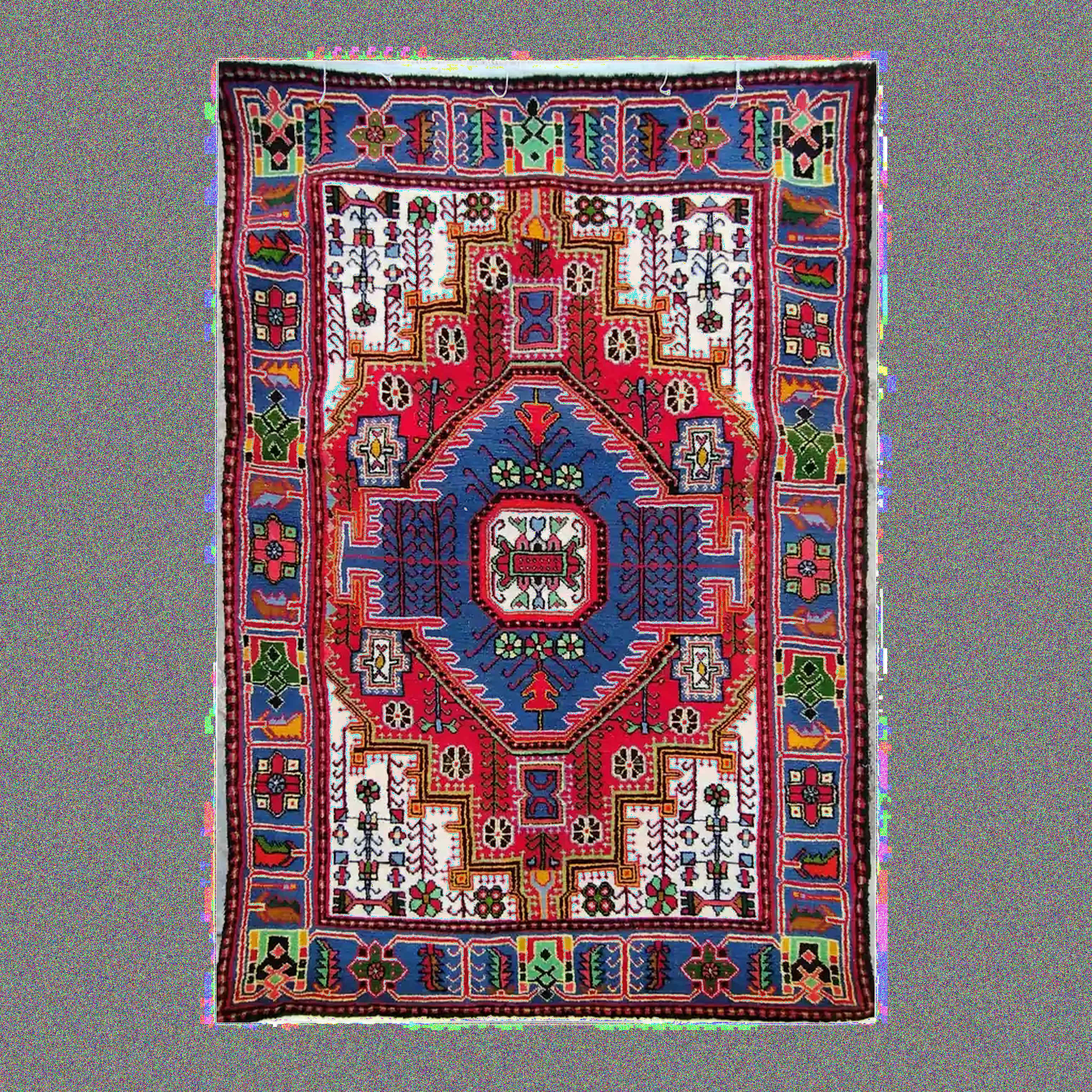 Handmade Persian Gol-e-Heidar Carpet