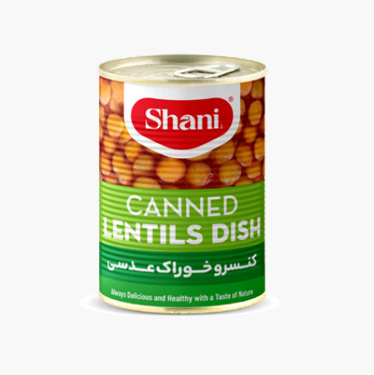 Canned Lentil Dish Made from Fresh Legumes Rich in Fiber and Essential Vitamins