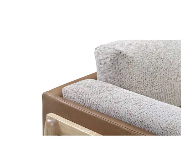 Zed Design Modern Solid Walnut Wood Lounge Chair with Custom Fabric or Leather Upholstery