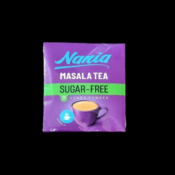 Nania Sugar-Free Masala Tea with Honey Powder – 12 Single-Serving Sachets