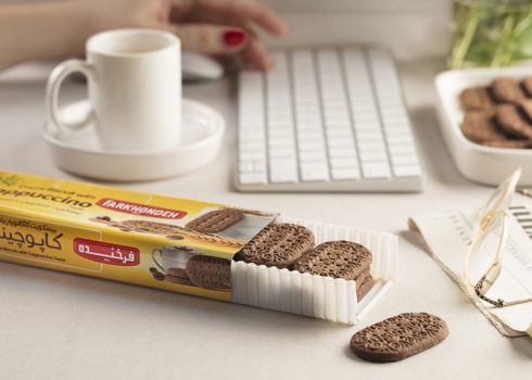 Farkhondeh Cocoa Biscuit with Cappuccino Taste - 130gr