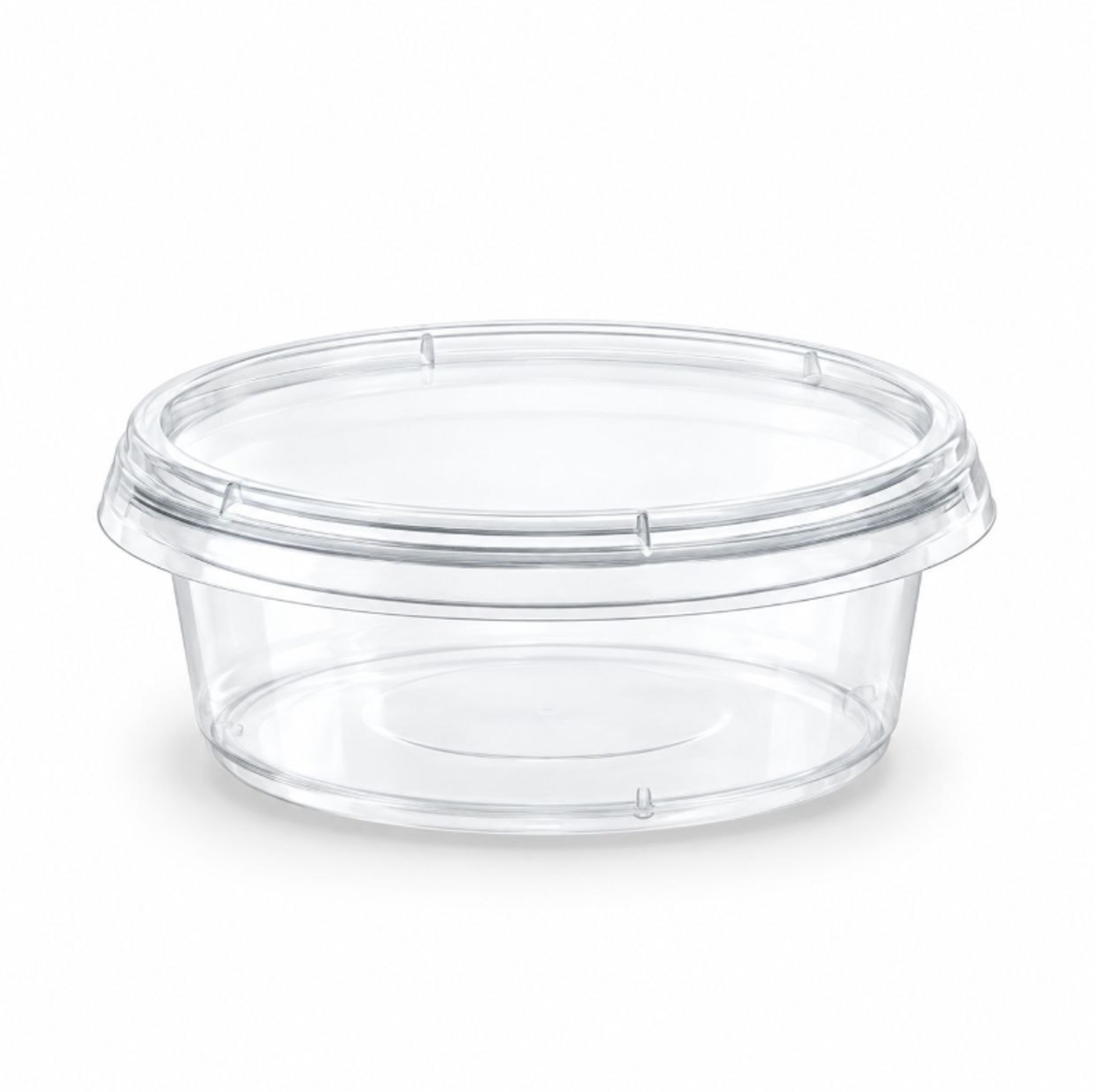 100ML Round PP Plastic Food Container with IML Decoration, Heat-Sealed Lid & Spoon