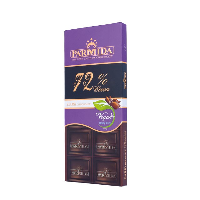 Тёмный шоколад Parmida 72% – 80 г