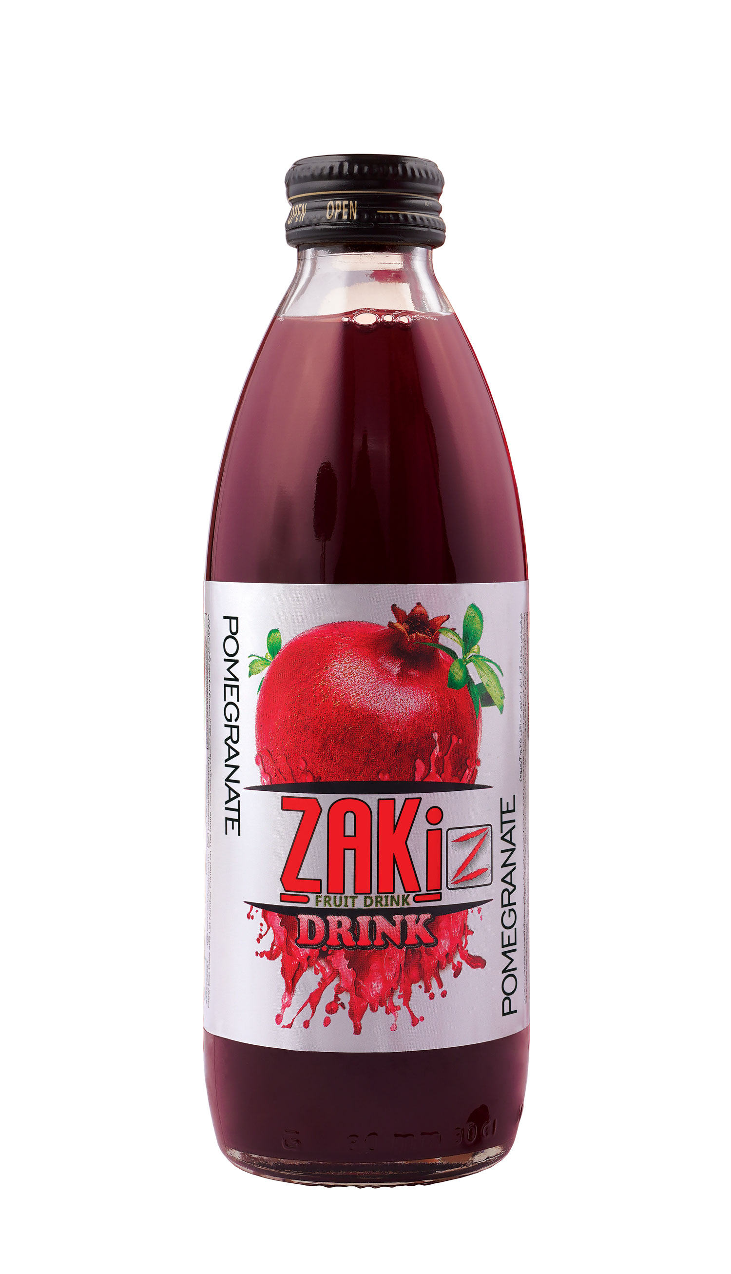 Pomegranate-Flavored Fruit Juice Drink – 300ML Glass Bottle