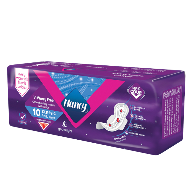 Fluff Sanitary Napkin- Extra Large - Cotton