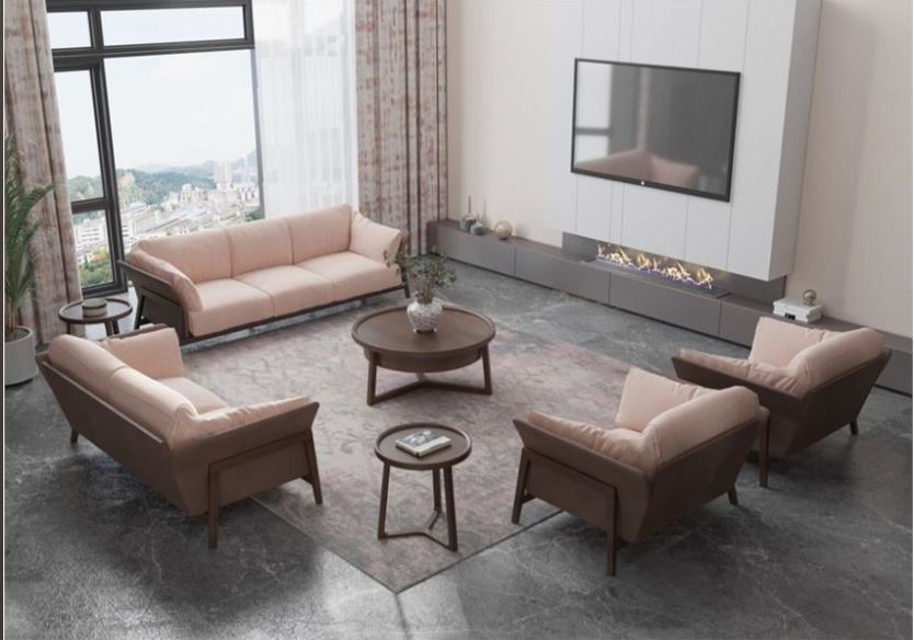 MILAN Contemporary Italian-Style Sofa , Metal & Plywood Frame with High-Resilience Foam