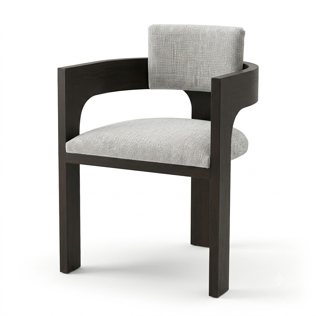 Zed Design Comfort Oak Wood Accent Chair