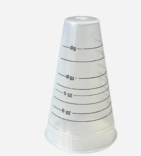 Conical measuring cup, opening 45 mm