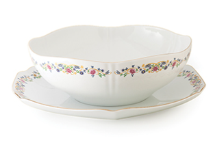 Hexagon Bowl & Plate Set - Golestan Floral Collection